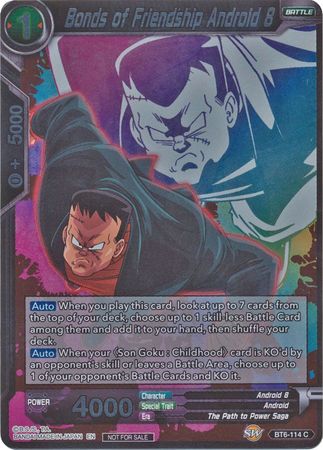 Bonds of Friendship Android 8 (Event Pack 4) (BT6-114) [Promotion Cards] | Odin's Place