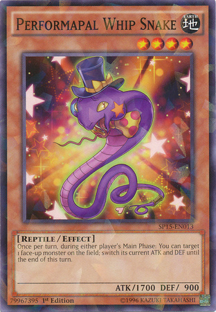 Performapal Whip Snake [SP15-EN013] Shatterfoil Rare | Odin's Place