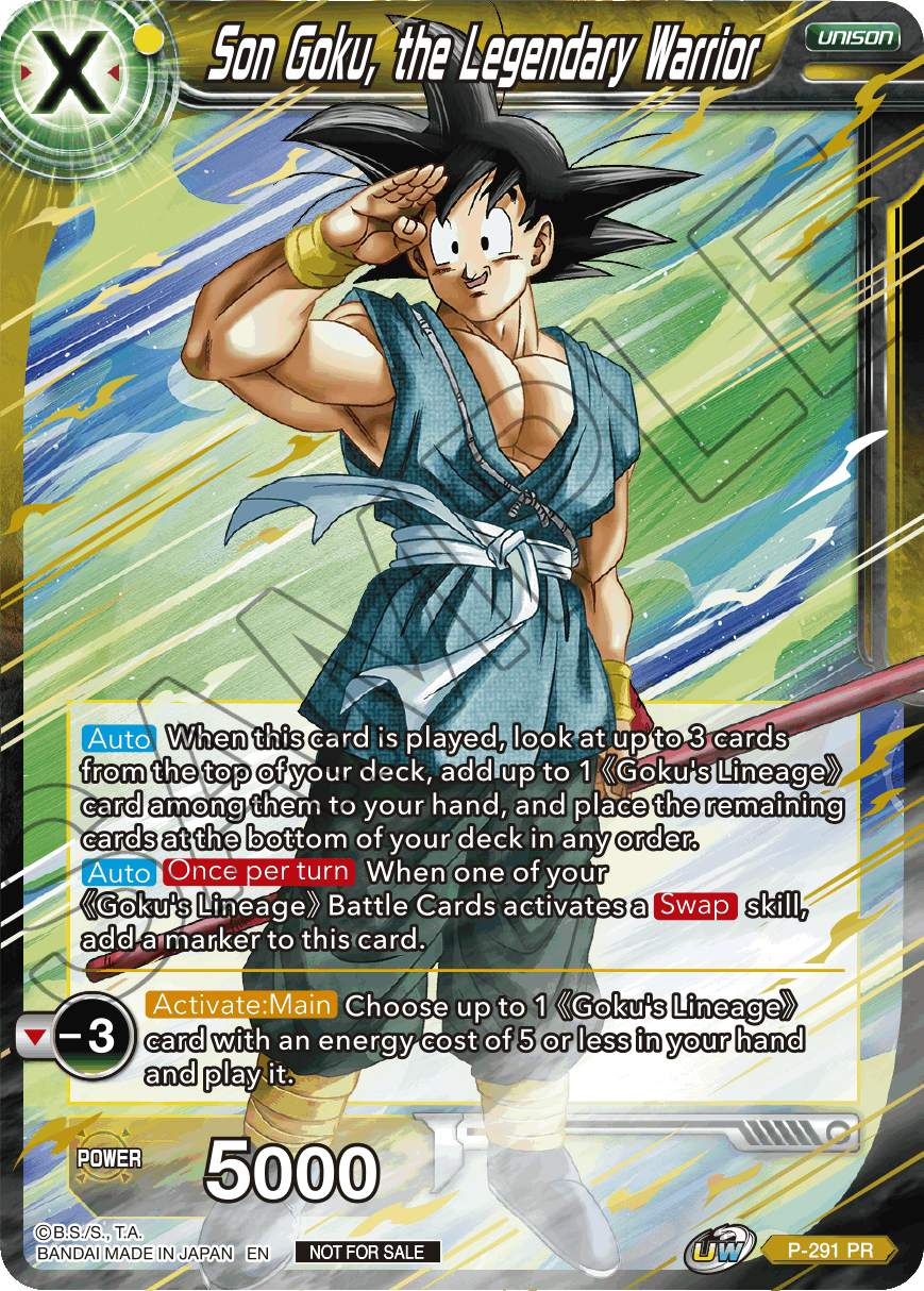 Son Goku, the Legendary Warrior (P-291) [Promotion Cards] | Odin's Place