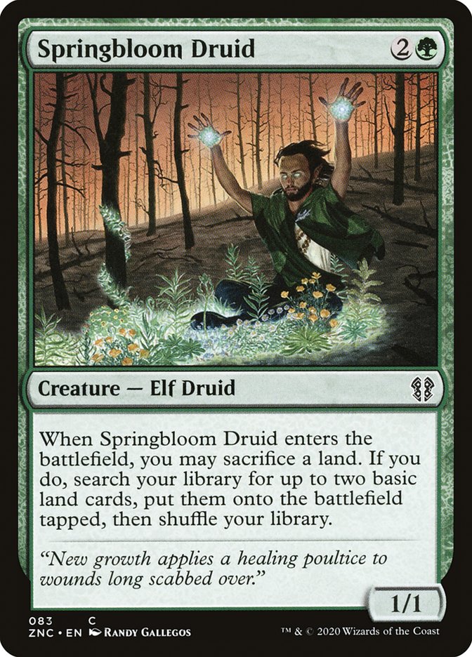 Springbloom Druid [Zendikar Rising Commander] | Odin's Place