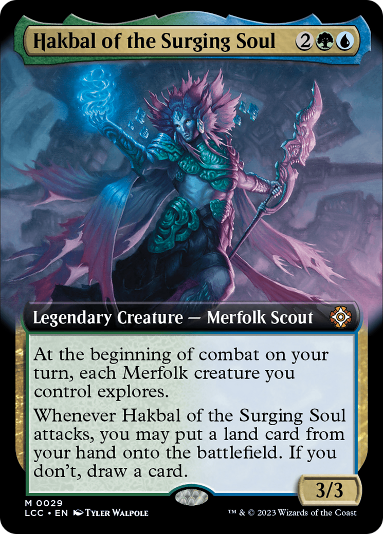 Hakbal of the Surging Soul (Extended Art) [The Lost Caverns of Ixalan Commander] | Odin's Place
