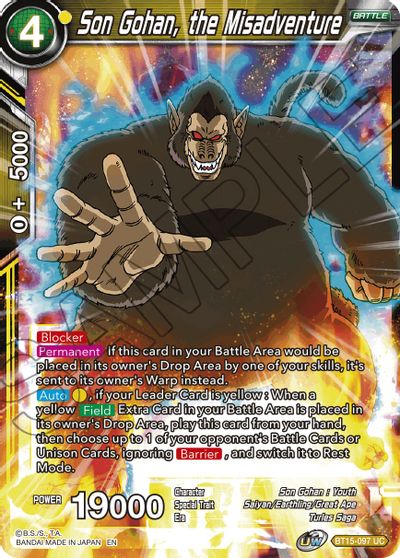 Son Gohan, the Misadventure (BT15-097) [Saiyan Showdown] | Odin's Place