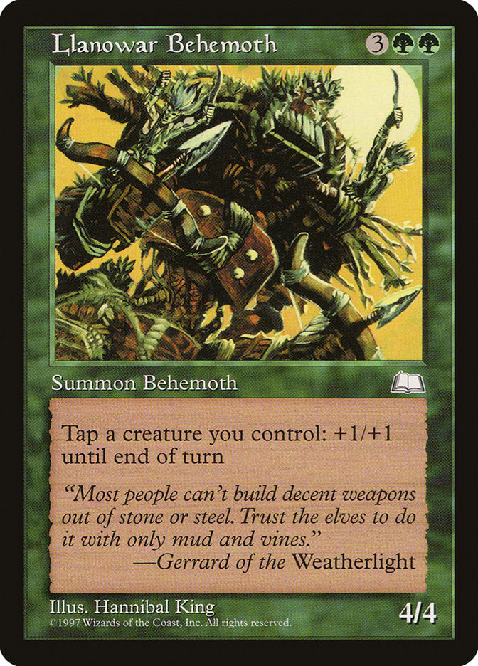 Llanowar Behemoth (132) [Weatherlight] | Odin's Place