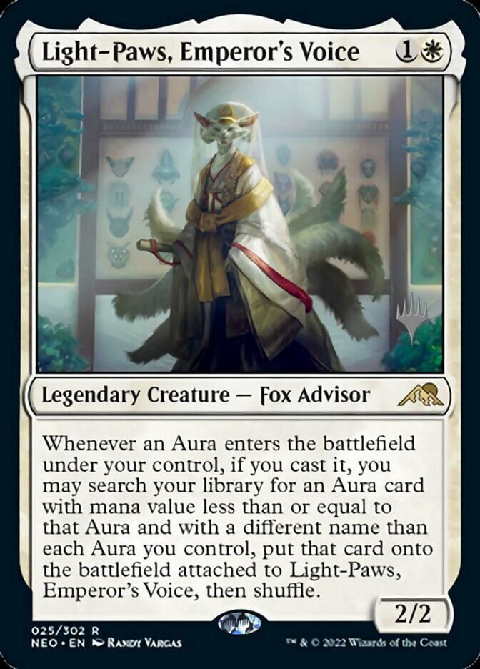 Light-Paws, Emperor's Voice (Promo Pack) [Kamigawa: Neon Dynasty Promos] | Odin's Place