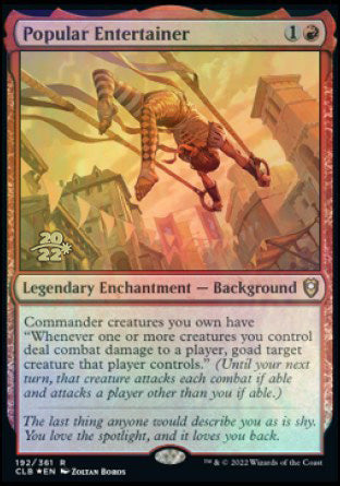 Popular Entertainer [Commander Legends: Battle for Baldur's Gate Prerelease Promos] | Odin's Place
