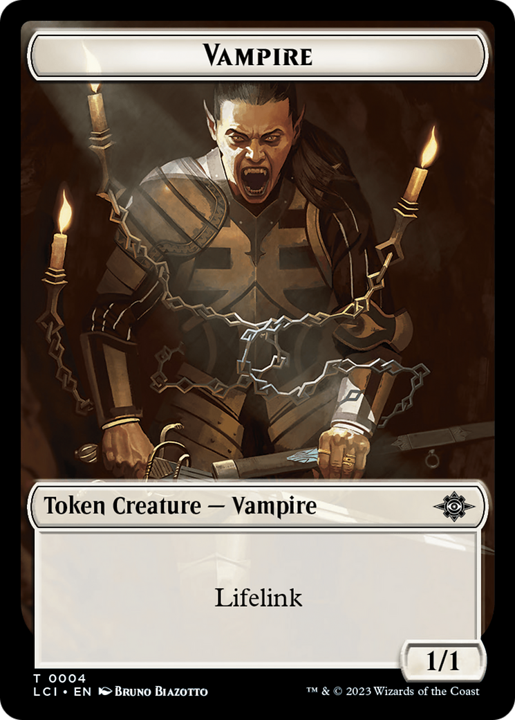 Vampire // Spirit Double-Sided Token [The Lost Caverns of Ixalan Tokens] | Odin's Place