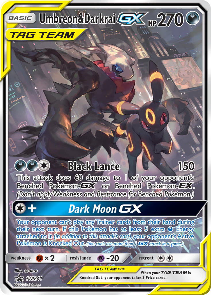 Umbreon & Darkrai GX (SM241) [Sun & Moon: Black Star Promos] | Odin's Place