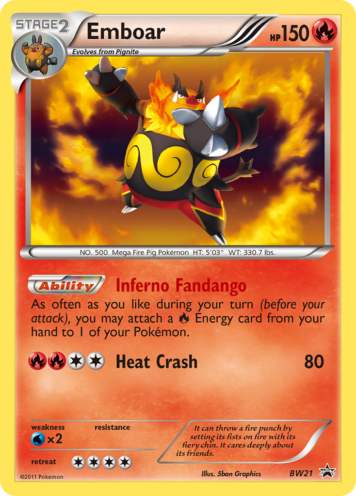 Emboar (BW21) [Black & White: Black Star Promos] | Odin's Place