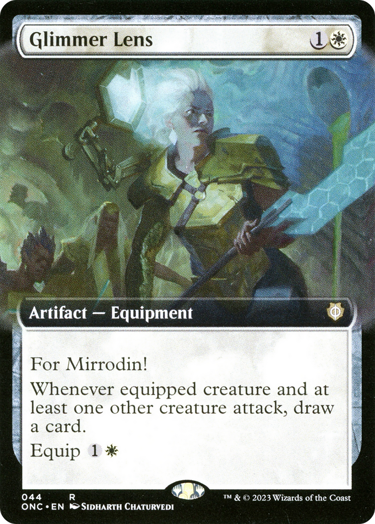 Glimmer Lens (Extended Art) [Phyrexia: All Will Be One Commander] | Odin's Place
