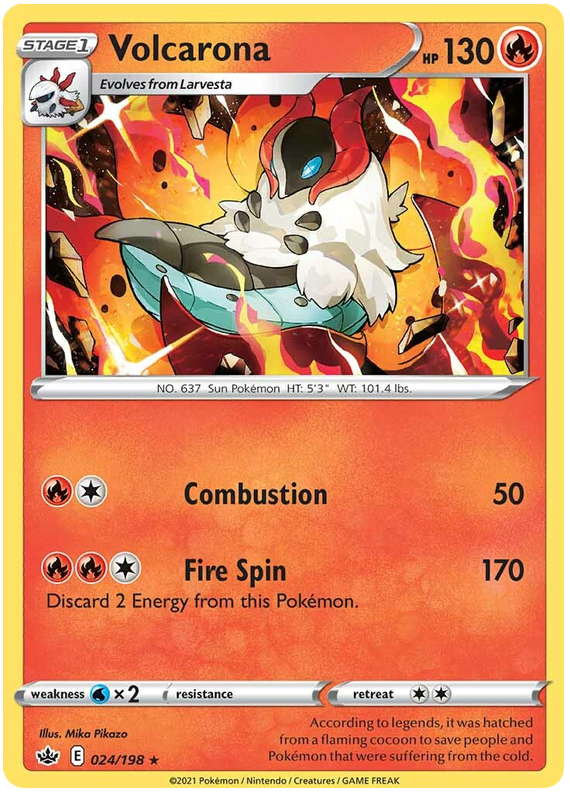 Volcarona (024/198) [Sword & Shield: Chilling Reign] | Odin's Place