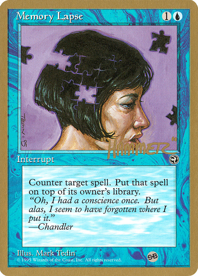 Memory Lapse (Jigsaw) (Shawn "Hammer" Regnier) (SB) [Pro Tour Collector Set] | Odin's Place