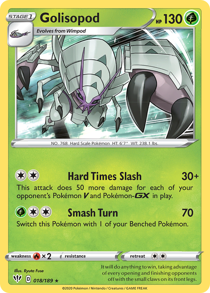 Golisopod (018/189) [Sword & Shield: Darkness Ablaze] | Odin's Place