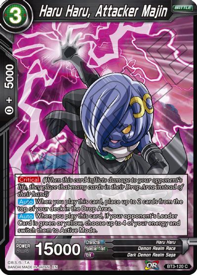 Haru Haru, Attacker Majin (Reprint) (BT3-120) [Battle Evolution Booster] | Odin's Place