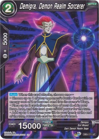 Demigra, Demon Realm Sorcerer (DB3-111) [Giant Force] | Odin's Place