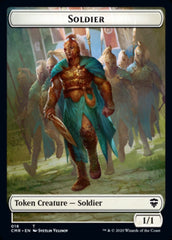 Cat // Soldier Double-Sided Token [Commander Legends Tokens] | Odin's Place