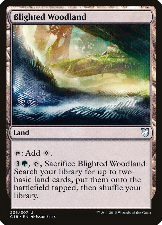 Blighted Woodland (236) [Commander 2018] | Odin's Place