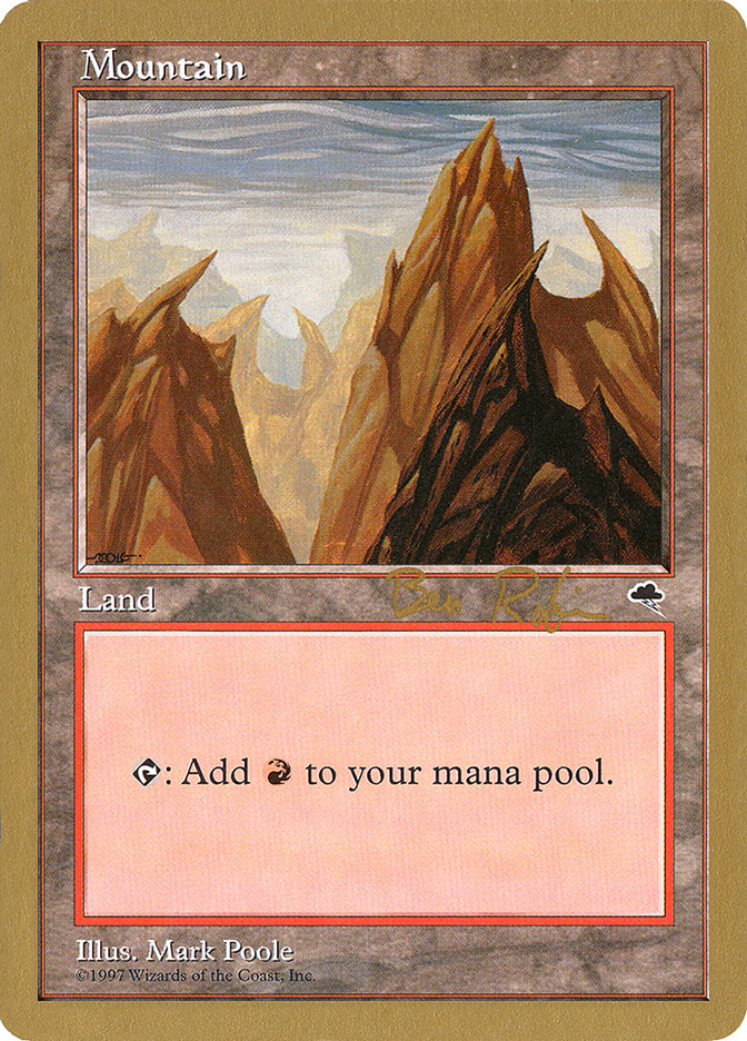 Mountain (br343) (Ben Rubin) [World Championship Decks 1998] | Odin's Place