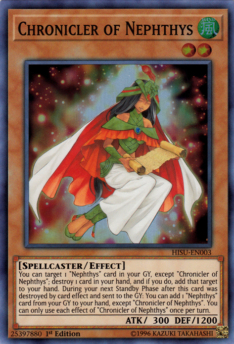 Chronicler of Nephthys [HISU-EN003] Super Rare | Odin's Place