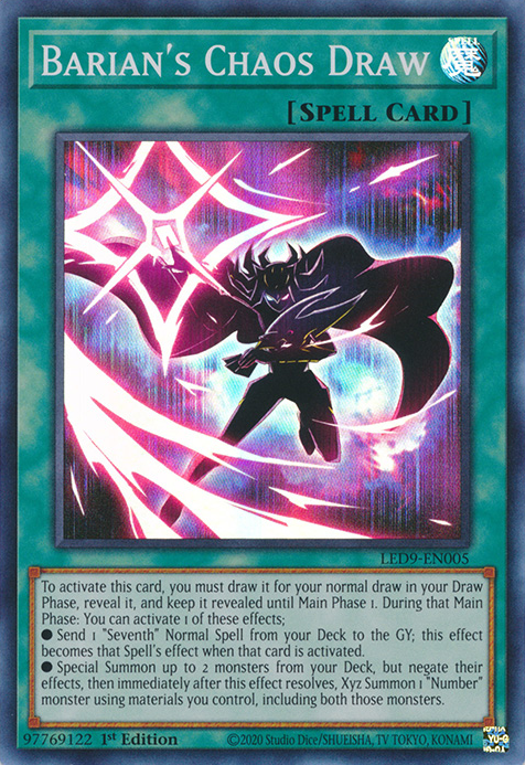 Barian's Chaos Draw [LED9-EN005] Super Rare | Odin's Place