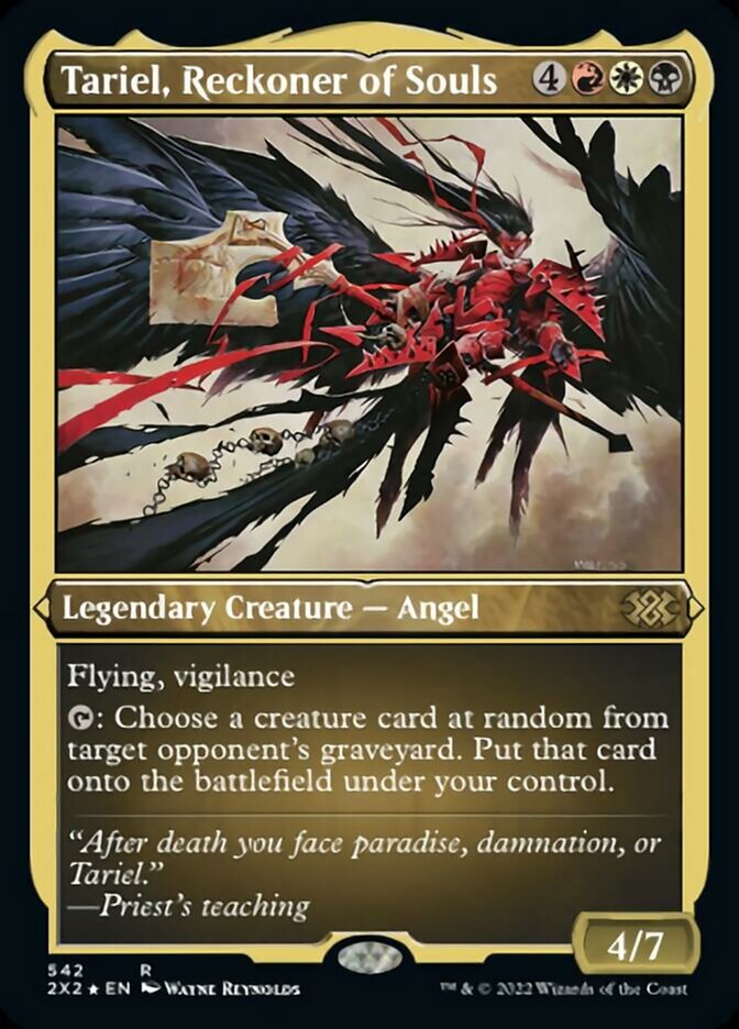 Tariel, Reckoner of Souls (Foil Etched) [Double Masters 2022] | Odin's Place
