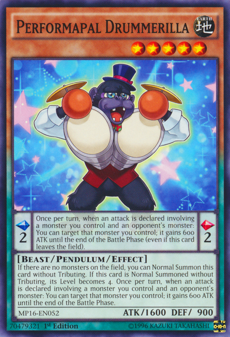 Performapal Drummerilla [MP16-EN052] Common | Odin's Place