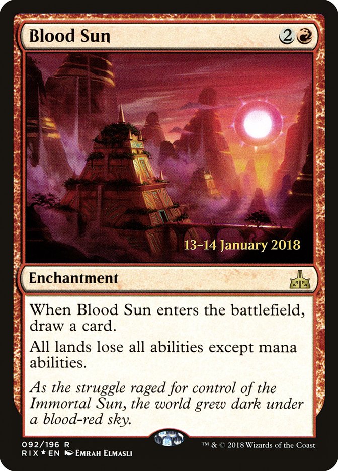 Blood Sun (92) [Rivals of Ixalan Prerelease Promos] | Odin's Place