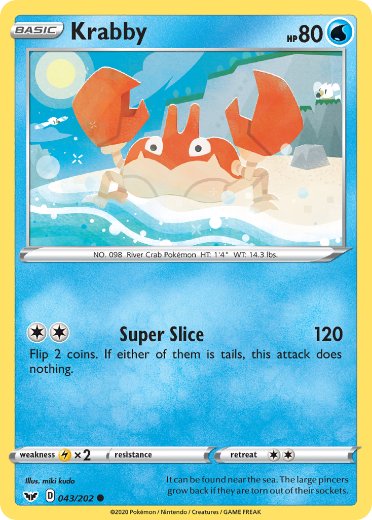 Krabby (043/202) [Sword & Shield: Base Set] | Odin's Place