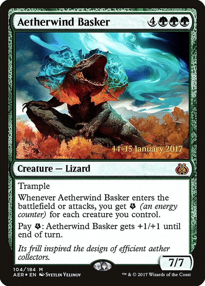 Aetherwind Basker (104) [Aether Revolt Prerelease Promos] | Odin's Place