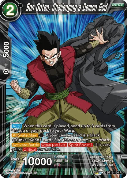 Son Goten, Challenging a Demon God (BT16-104) [Realm of the Gods] | Odin's Place