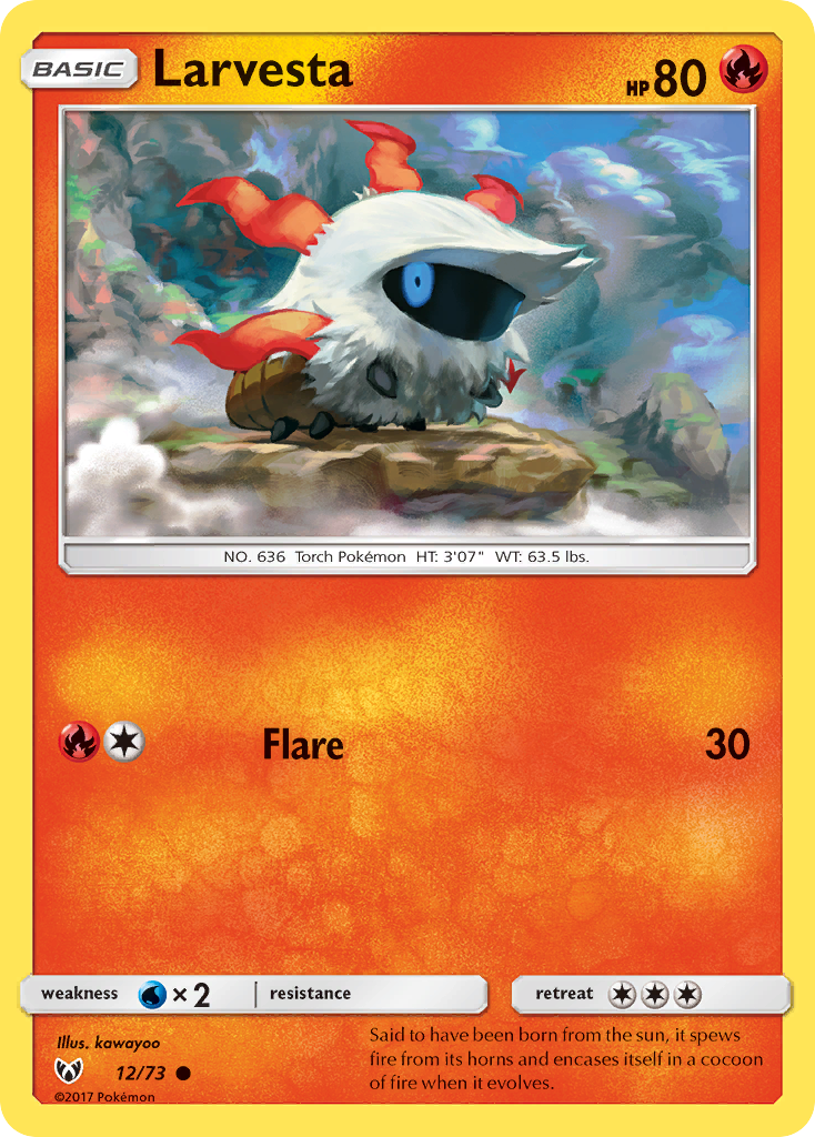 Larvesta (12/73) [Sun & Moon: Shining Legends] | Odin's Place