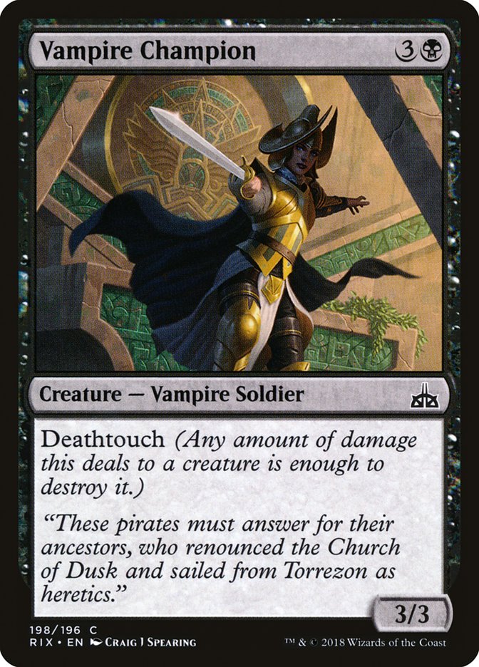 Vampire Champion (198) [Rivals of Ixalan] | Odin's Place
