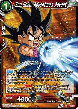 Son Goku, Adventure's Advent (BT17-008) [Ultimate Squad] | Odin's Place