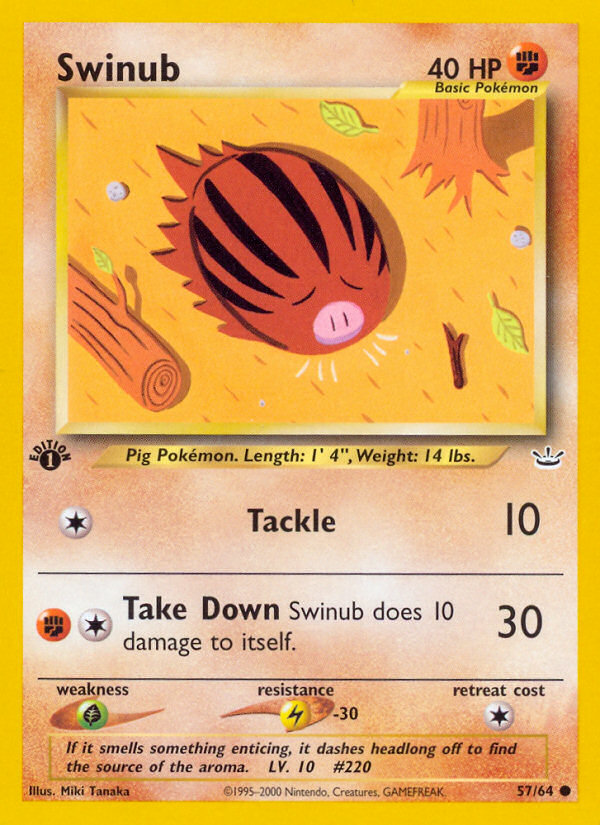 Swinub (57/64) [Neo Revelation 1st Edition] | Odin's Place