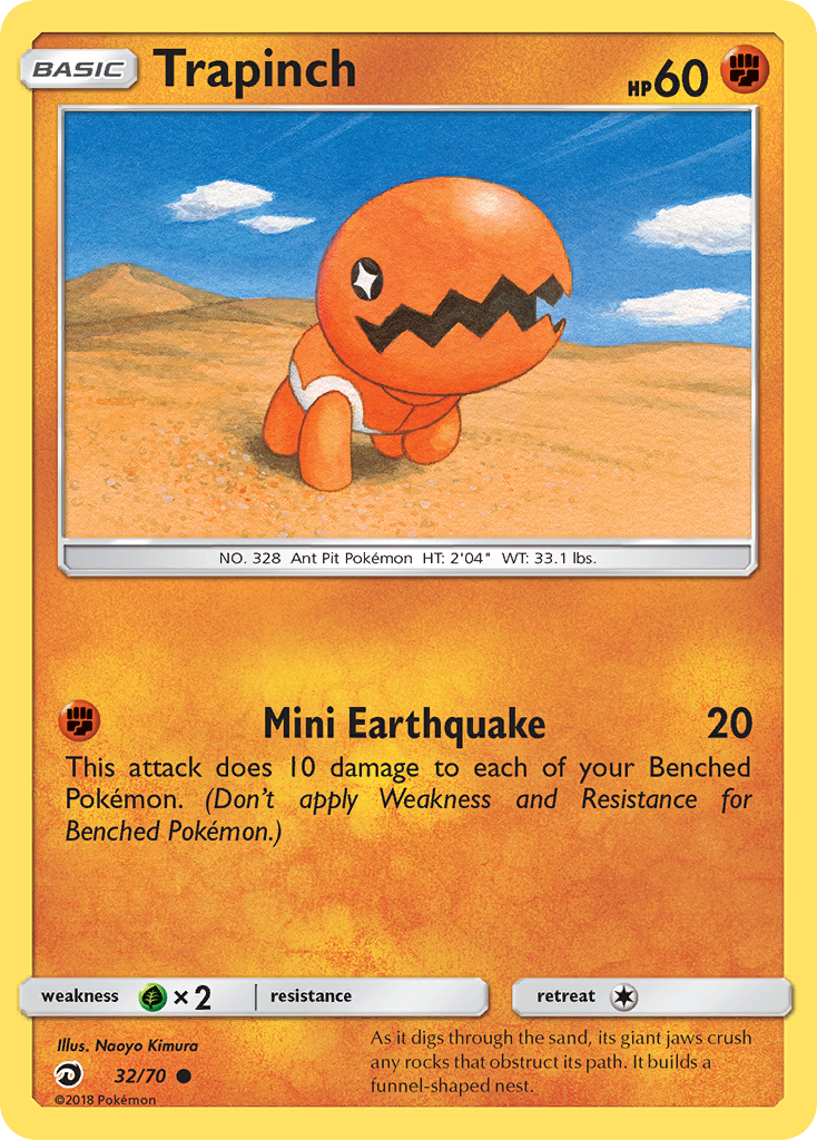 Trapinch (32/70) [Sun & Moon: Dragon Majesty] | Odin's Place