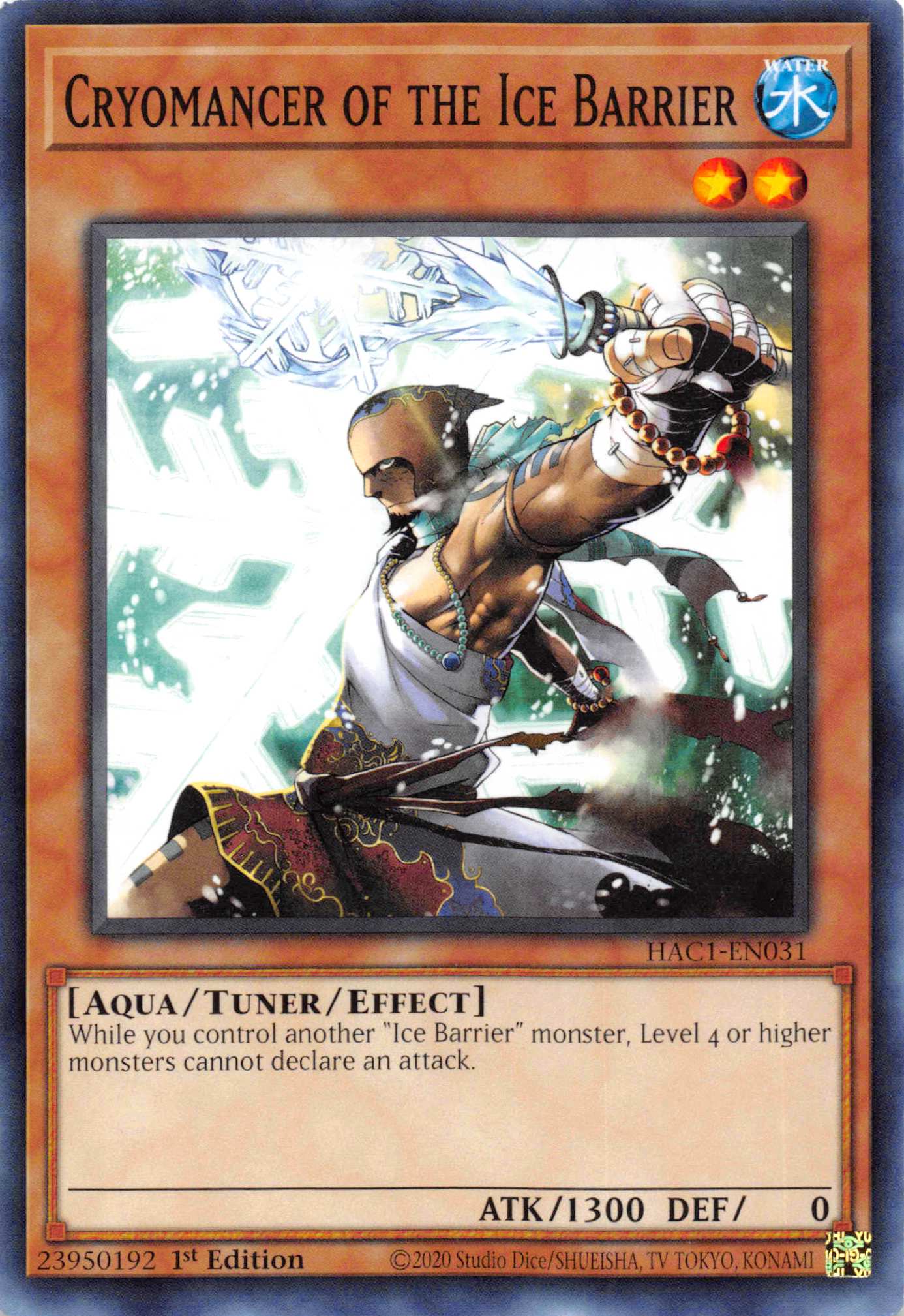 Cryomancer of the Ice Barrier [HAC1-EN031] Common | Odin's Place