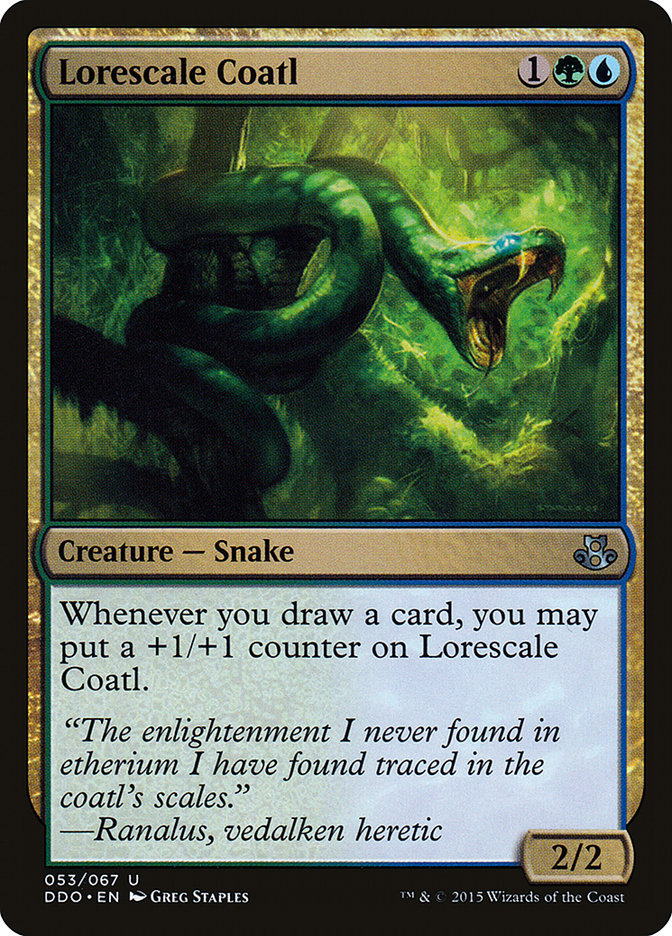 Lorescale Coatl (53) [Duel Decks: Elspeth vs. Kiora] | Odin's Place