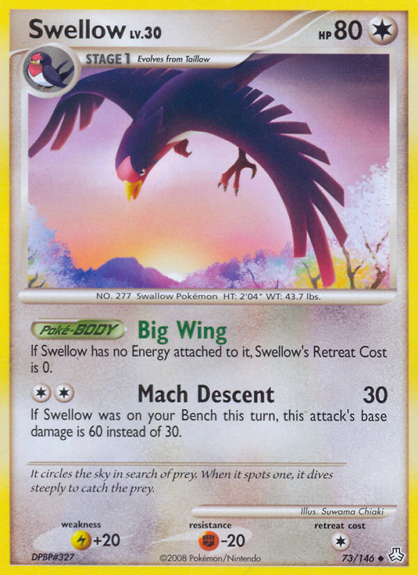 Swellow (73/146) [Diamond & Pearl: Legends Awakened] | Odin's Place