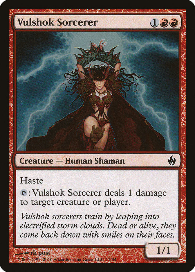 Vulshok Sorcerer (11) [Premium Deck Series: Fire and Lightning] | Odin's Place