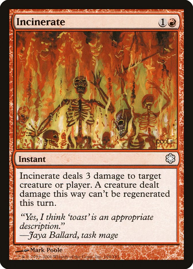 Incinerate (194) [Coldsnap Theme Decks] | Odin's Place
