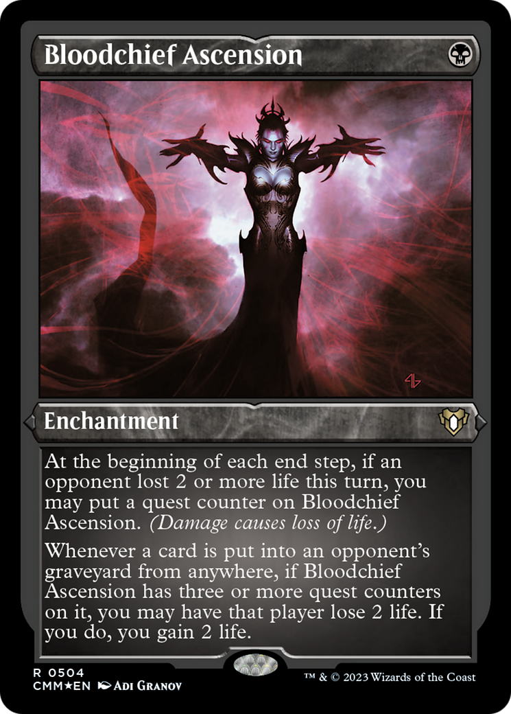 Bloodchief Ascension (Foil Etched) [Commander Masters] | Odin's Place