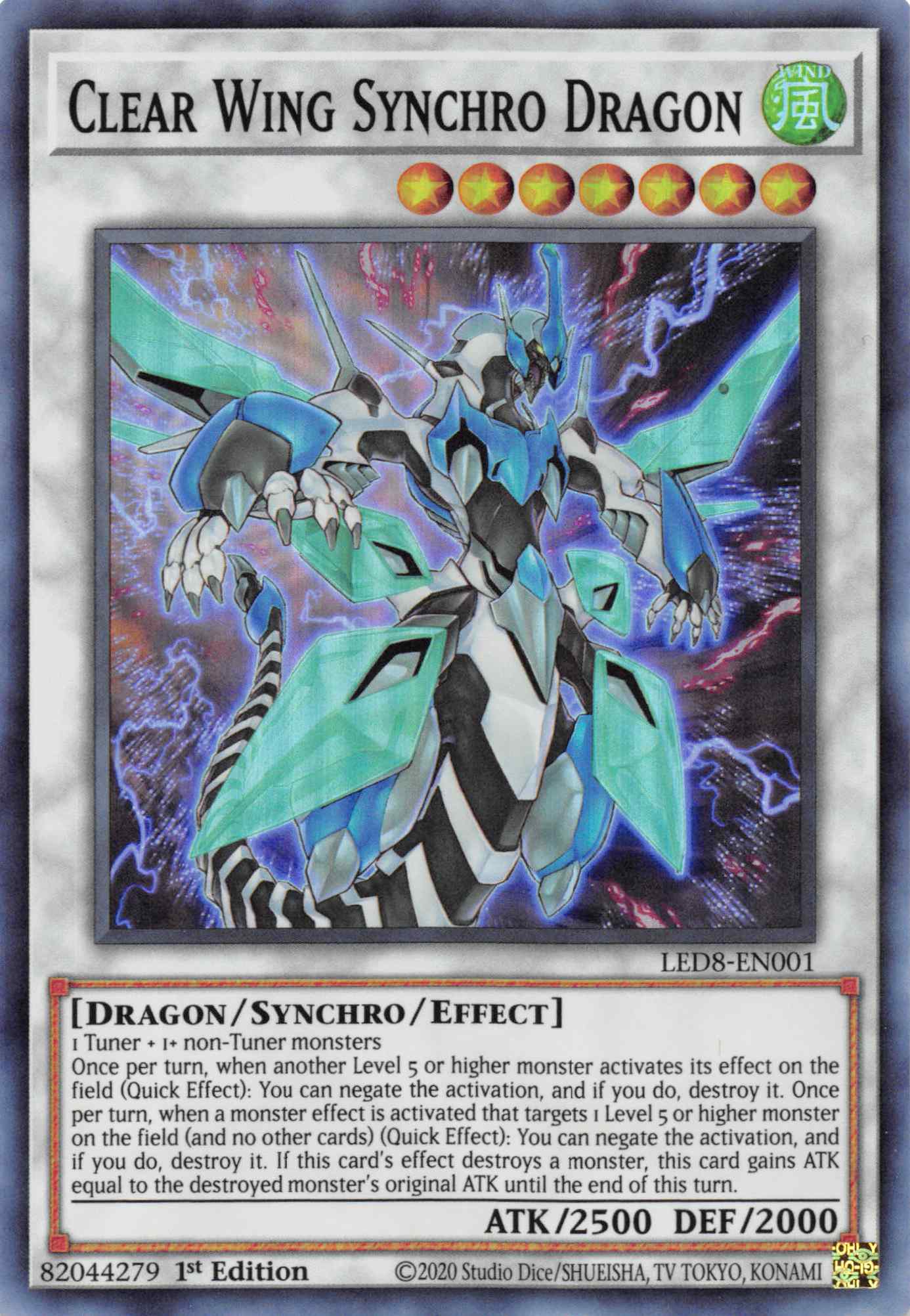 Clear Wing Synchro Dragon [LED8-EN001] Super Rare | Odin's Place