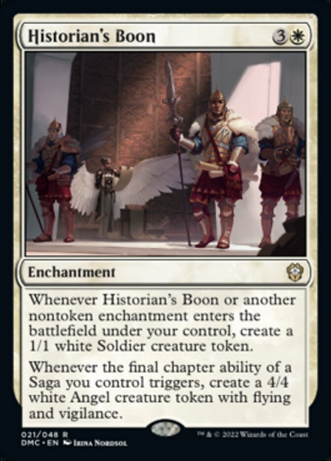 Historian's Boon [Dominaria United Commander] | Odin's Place