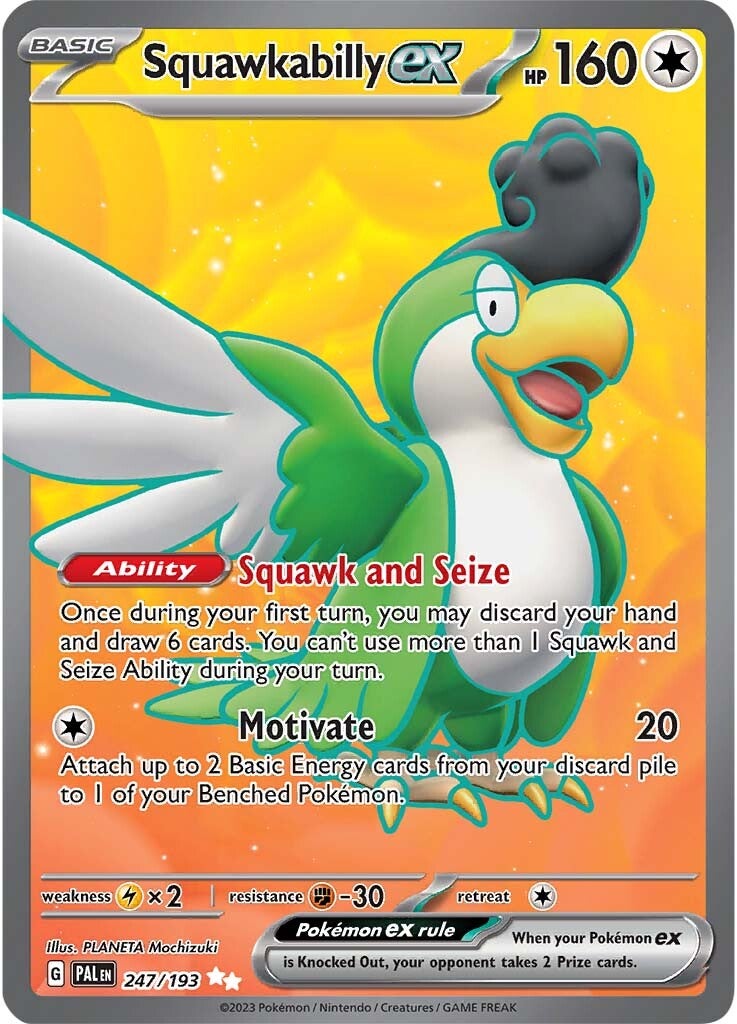 Squawkabilly ex (247/193) [Scarlet & Violet: Paldea Evolved] | Odin's Place