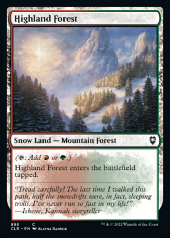 Highland Forest [Commander Legends: Battle for Baldur's Gate] | Odin's Place