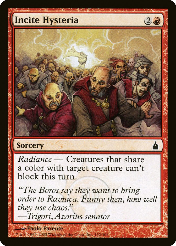 Incite Hysteria (132) [Ravnica: City of Guilds] | Odin's Place