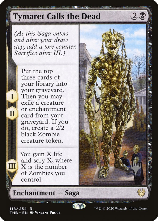 Tymaret Calls the Dead (Promo Pack) [Theros Beyond Death Promos] | Odin's Place