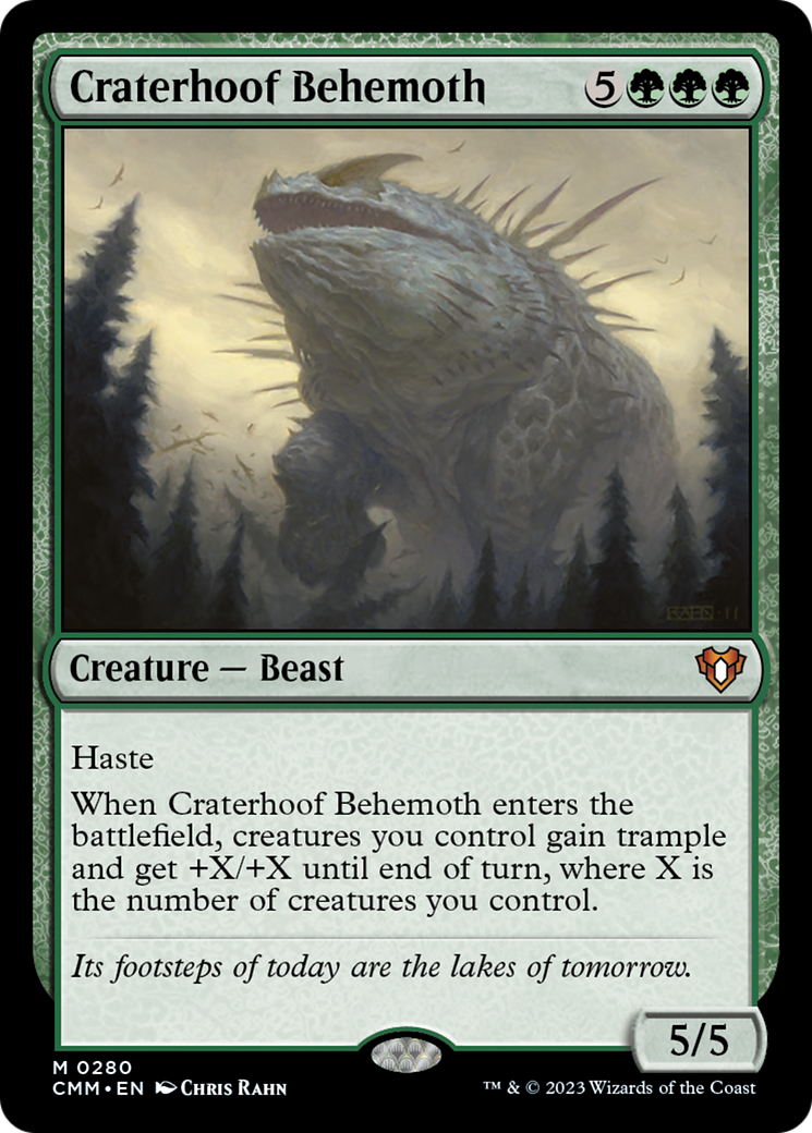 Craterhoof Behemoth [Commander Masters] | Odin's Place