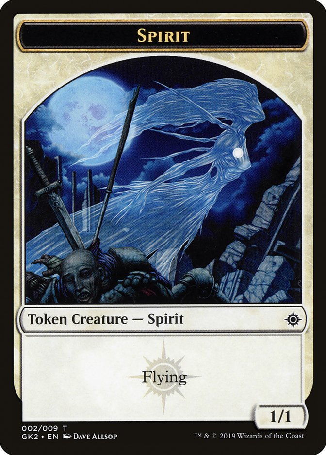 Spirit (002) // Spirit (010) Double-Sided Token [Ravnica Allegiance Guild Kit Tokens] | Odin's Place