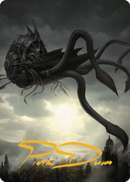 Nautiloid Ship Art Card (Gold-Stamped Signature) [Commander Legends: Battle for Baldur's Gate Art Series] | Odin's Place