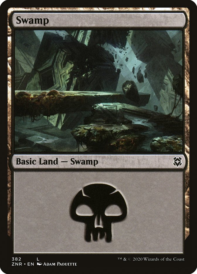 Swamp (382) [Zendikar Rising] | Odin's Place